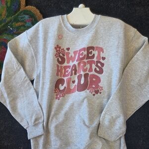 Sweet Hearts Club Gray Sweater